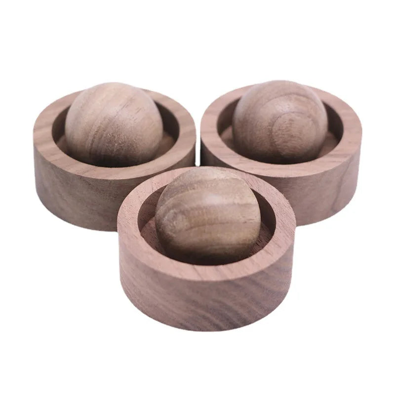 Black Walnut Wood Ball Car Essential Oil Diffuser 5×3.5cm Essential Oil Diffuser QXL