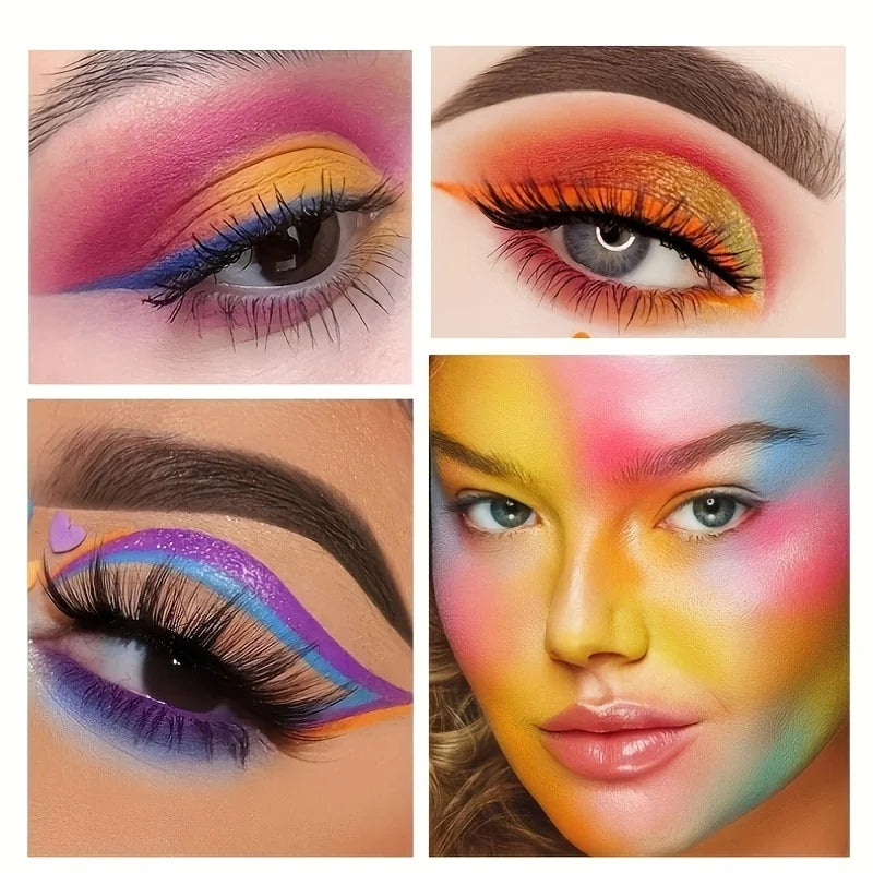 24-Color Face & Body Paint Kit | Non-Toxic Halloween Makeup Face & Body Paint QXL