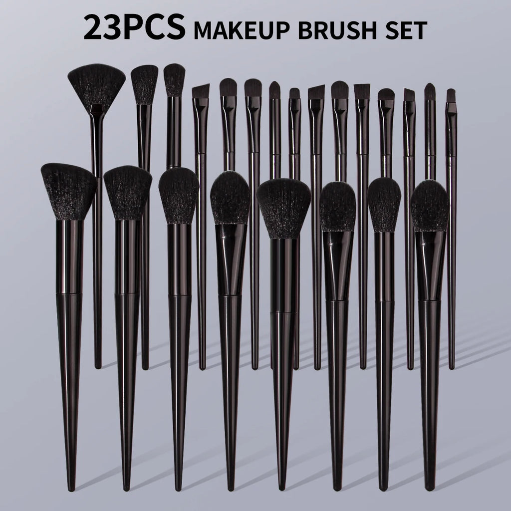 KOSSHOW 23-Pc Professional Black Makeup Brush Set Makeup Brush Set QXL black