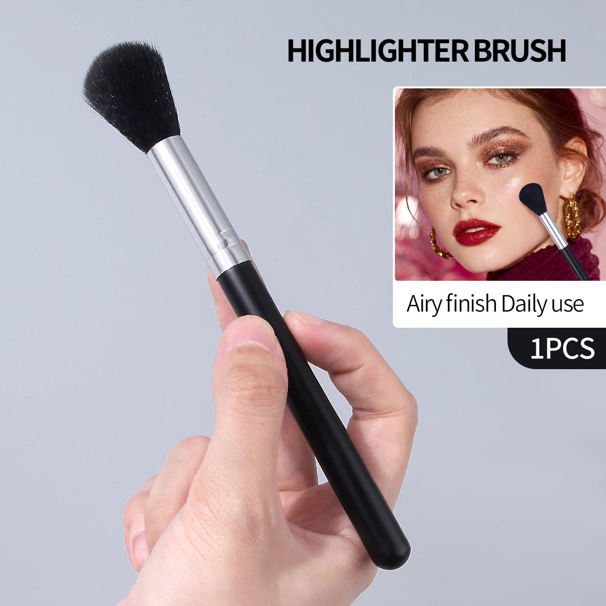 KOSSHOW Flame Contour Brush – Highlighter, Blush & Bronzer Contour Makeup Brush QXL