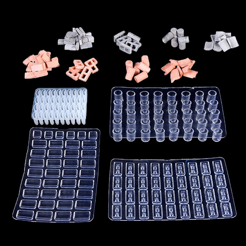 Mini Brick Silicone Mold | DIY Cement & Sand Table Model Silicone Craft Mold QXL