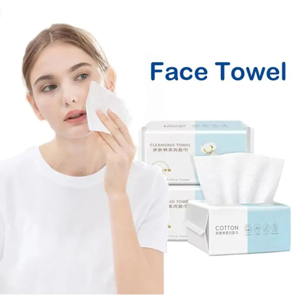 30-Pack Disposable Face Towels | Non-Woven Cleansing Wipes Disposable Face Towels QXL
