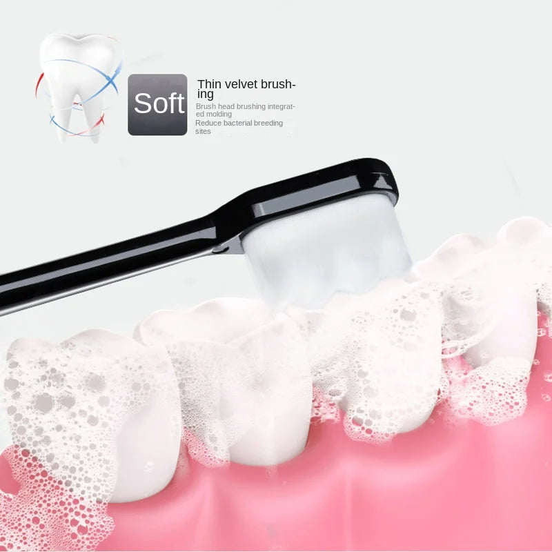 Ultra-Fine Soft Bristle Adult Toothbrush | Deep Clean Soft Bristle Toothbrush QXL