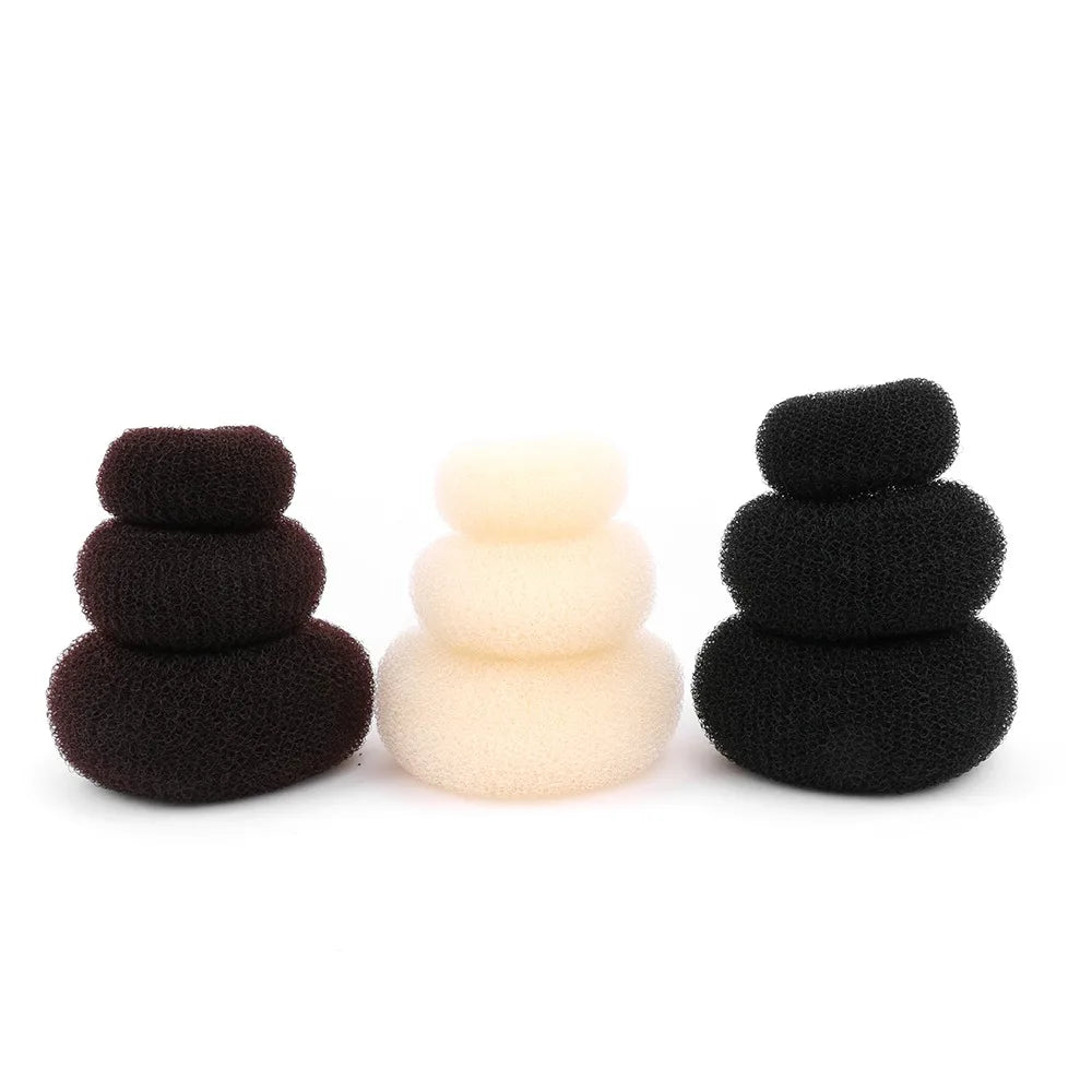 Magic Donut Hair Bun Maker Ring – Easy Updo Tool S/M/L Hair Bun Maker QXL