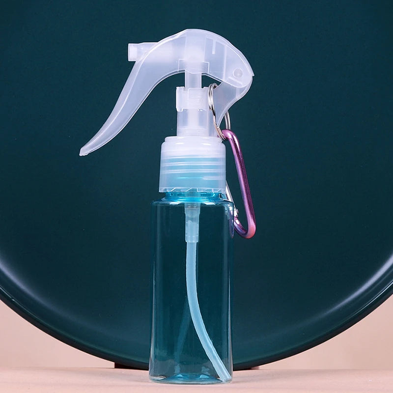 60ml Refillable Travel Spray Bottle with Carabiner Hook Travel Spray Bottle QXL Light blue
