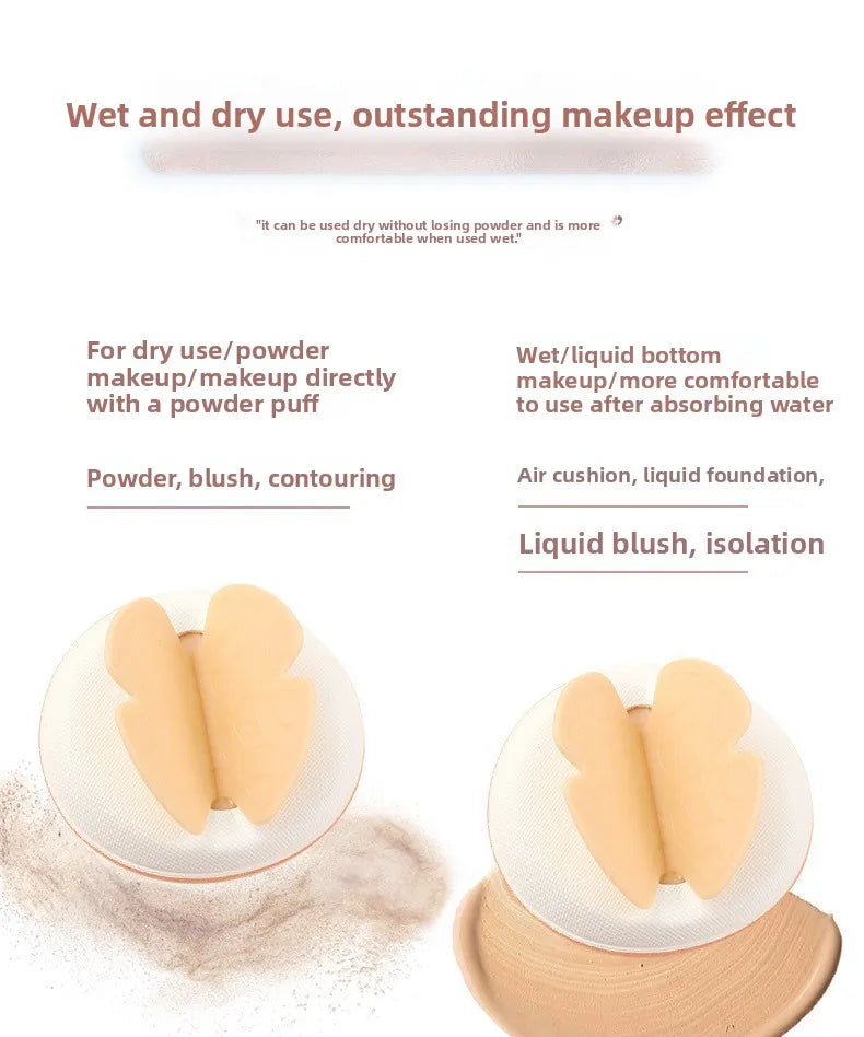 Butterfly Air Cushion Makeup Puff – Foundation & BB Cream Makeup Sponge Puff QXL