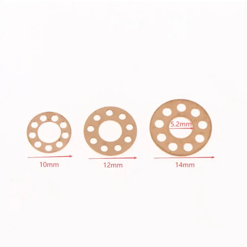 10-Pack Brass Washers for Folding Knife | Precision Gaskets Knife Pivot Washers QXL