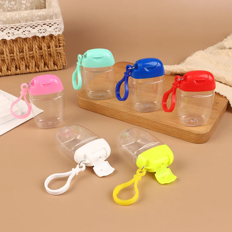 30ml Refillable Travel Bottle with Hook | Mini Portable Dispenser Travel Refill Bottle QXL