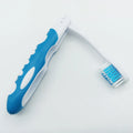Foldable Travel Toothbrush | Portable Camping & Hiking Folding Toothbrush QXL Blue