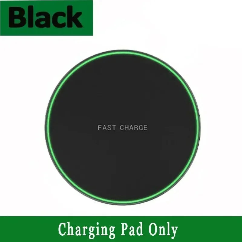 30W Wireless Fast Charging Pad | iPhone & Samsung Wireless Charging Pad QXL Black