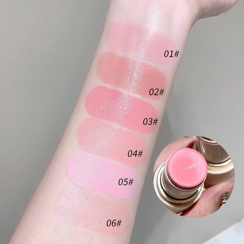 SHAQINUO Glow Blush Stick | Korean Glass Skin Luxe Finish Cream Blush Stick QXL