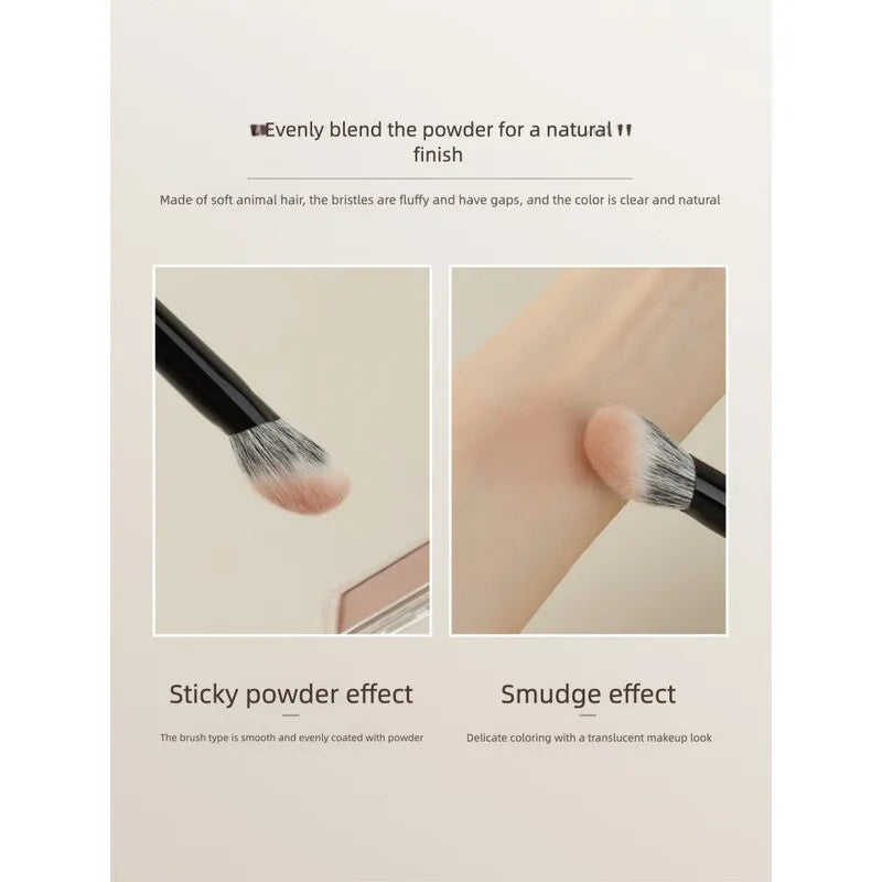 L63 Slope Goat Hair Blush & Contour Brush | Professional Blush Contour Brush QXL