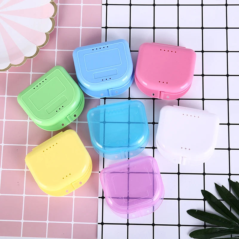 Denture & Retainer Storage Case | Mouth Guard Container Dental Appliance Case QXL