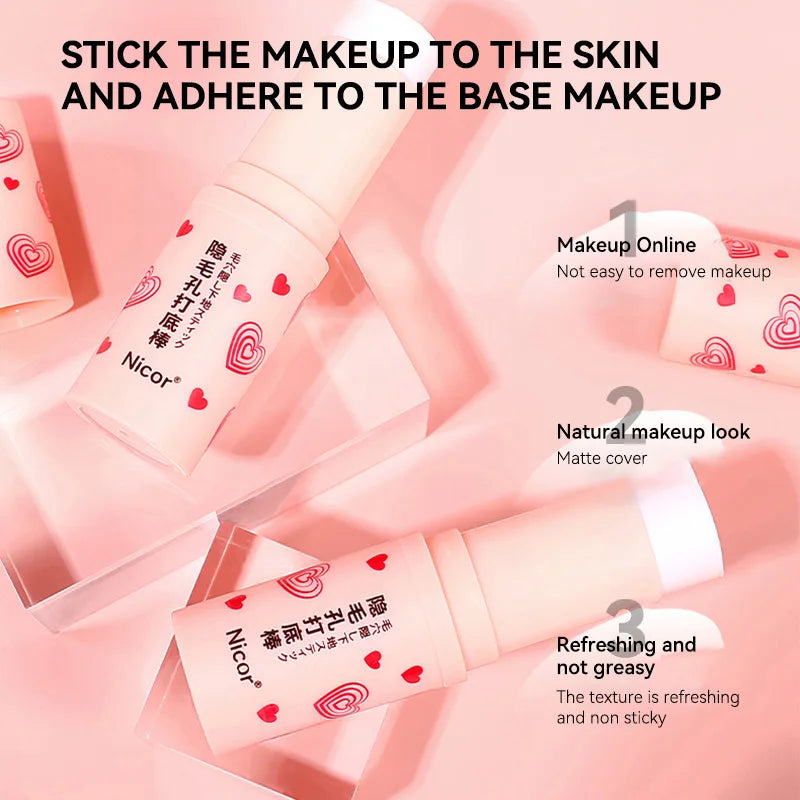 Matte Makeup Primer Stick | Long-Lasting Base & Smooth Finish Makeup Primer Stick QXL