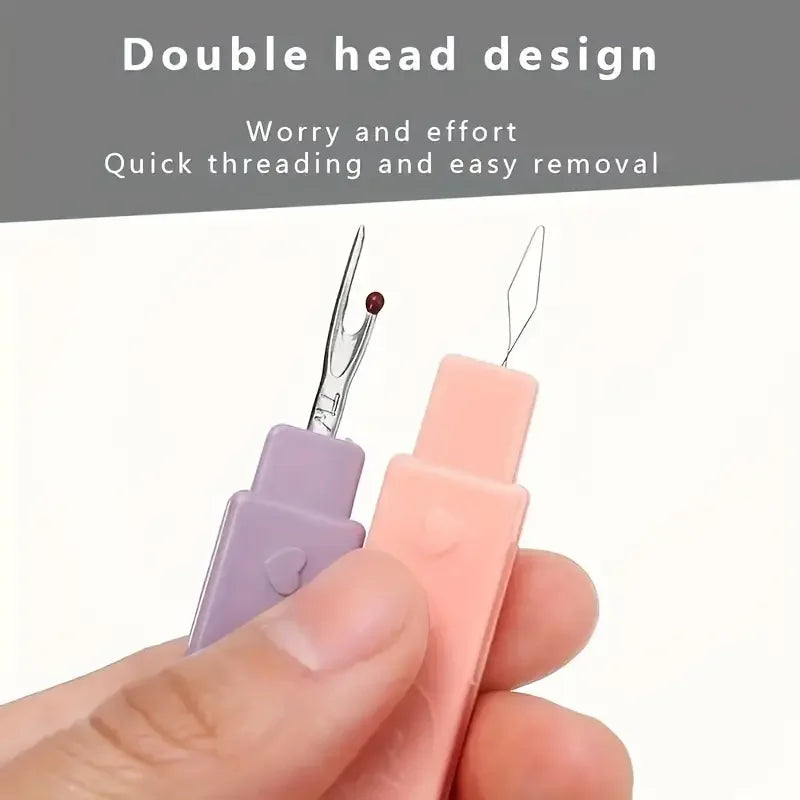 2-in-1 Seam Ripper & Threader Set | Portable Sewing Kit Sewing Tool Set QXL