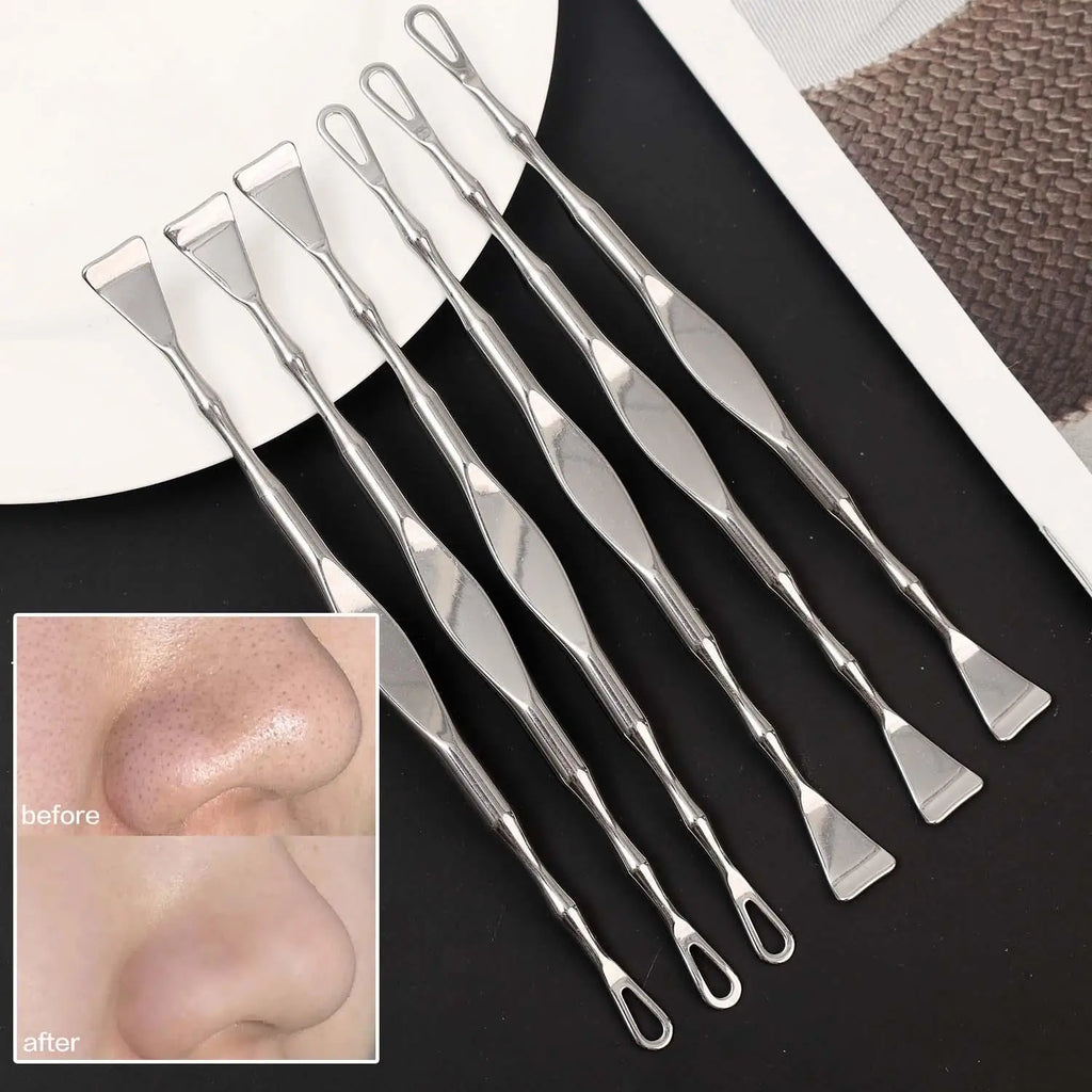 Double-Ended Stainless Steel Blackhead Extractor Tool Blackhead Extractor Tool QXL
