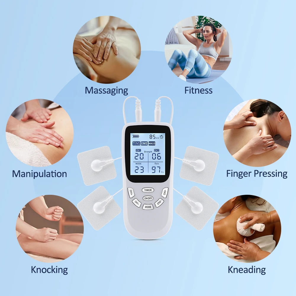 Hailicare 36-Mode EMS TENS Muscle Stimulator & Body Massager EMS TENS Massager QXL