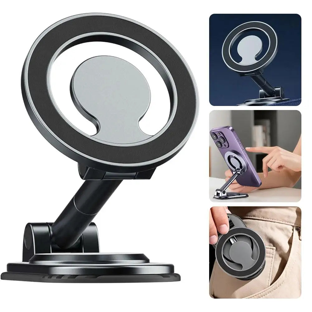 Magnetic Car Phone Mount | 1080° Adjustable GPS Holder Magnetic Car Mount QXL