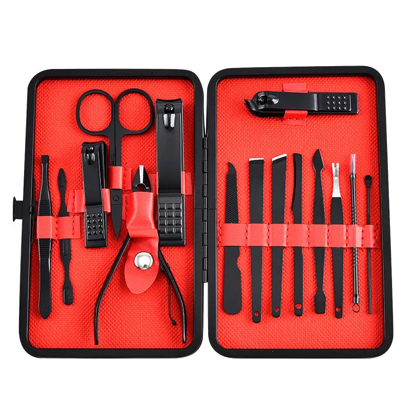 10-Pc Stainless Steel Nail Clipper Manicure & Pedicure Set Manicure Pedicure Set QXL