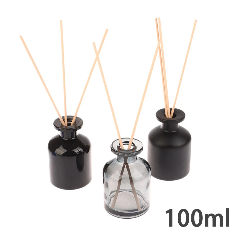 100ml Glass Reed Diffuser Bottle | Rattan Stick Aroma Set Reed Diffuser Bottle QXL