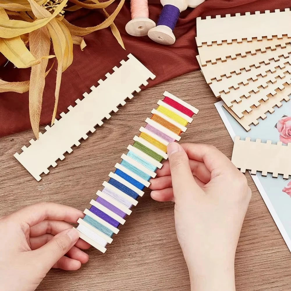 Wooden Embroidery Floss Organizer Boards | 5 or 10-Pack Thread Organizer Board QXL