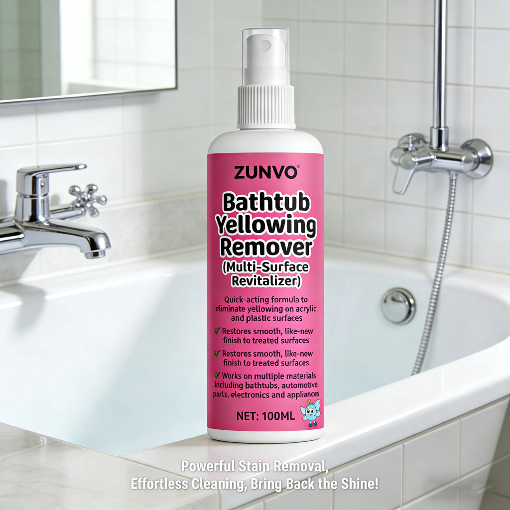 Bathtub Yellowing Remover Spray – Acrylic & Plastic Cleaner Surface Cleaner Spray QXL