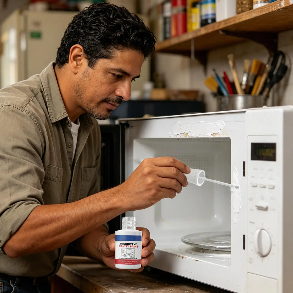 Microwave Interior Cavity Paint 30ml | High-Gloss Touch-Up Appliance Repair Paint QXL