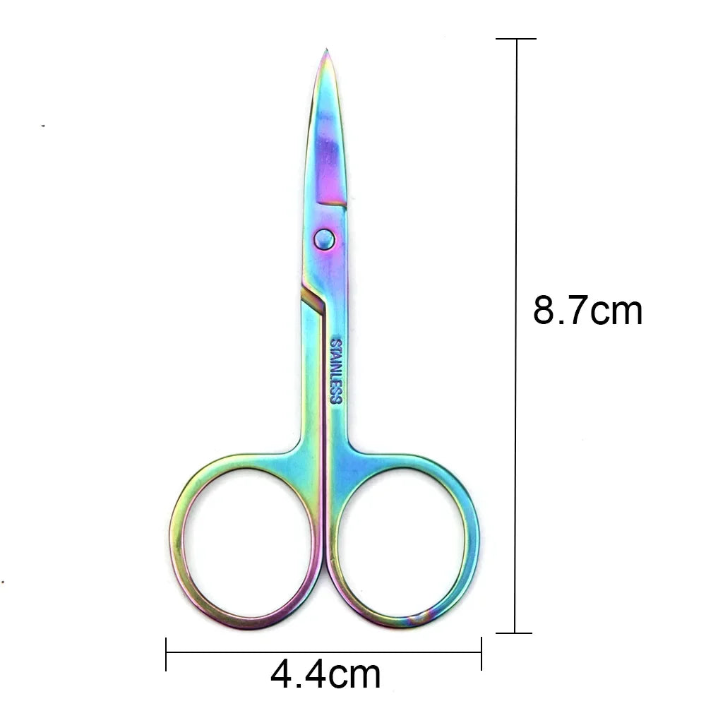 Chameleon Curved Cuticle Scissors | Stainless Steel Nail Tool Cuticle Scissors QXL