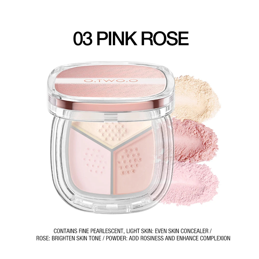 O.TWO.O Invisible Pore Setting Powder | Oil Control Matte Finish Loose Setting Powder QXL 03
