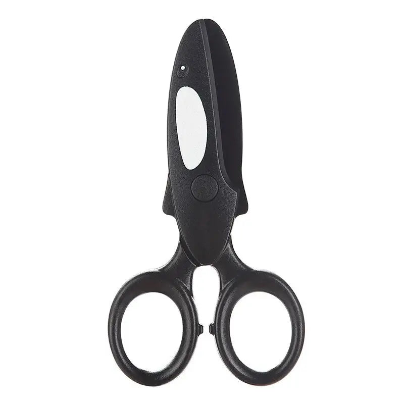 Kids Safe Plastic Scissors | Cartoon Parrot & Dolphin Design Kids Craft Scissors QXL B