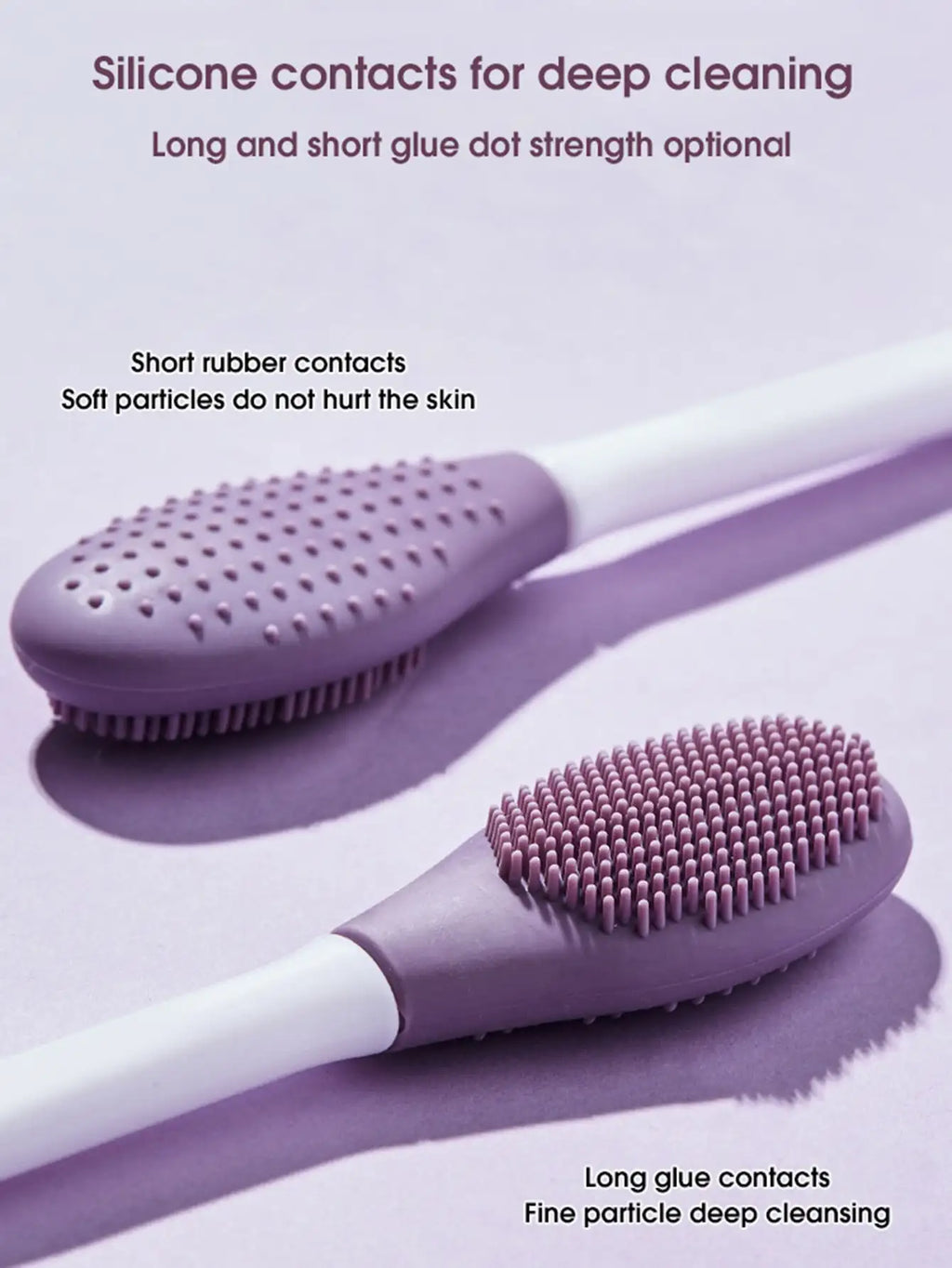 Double-Head Silicone Face Mask Brush & Cleansing Tool Facial Mask Brush QXL