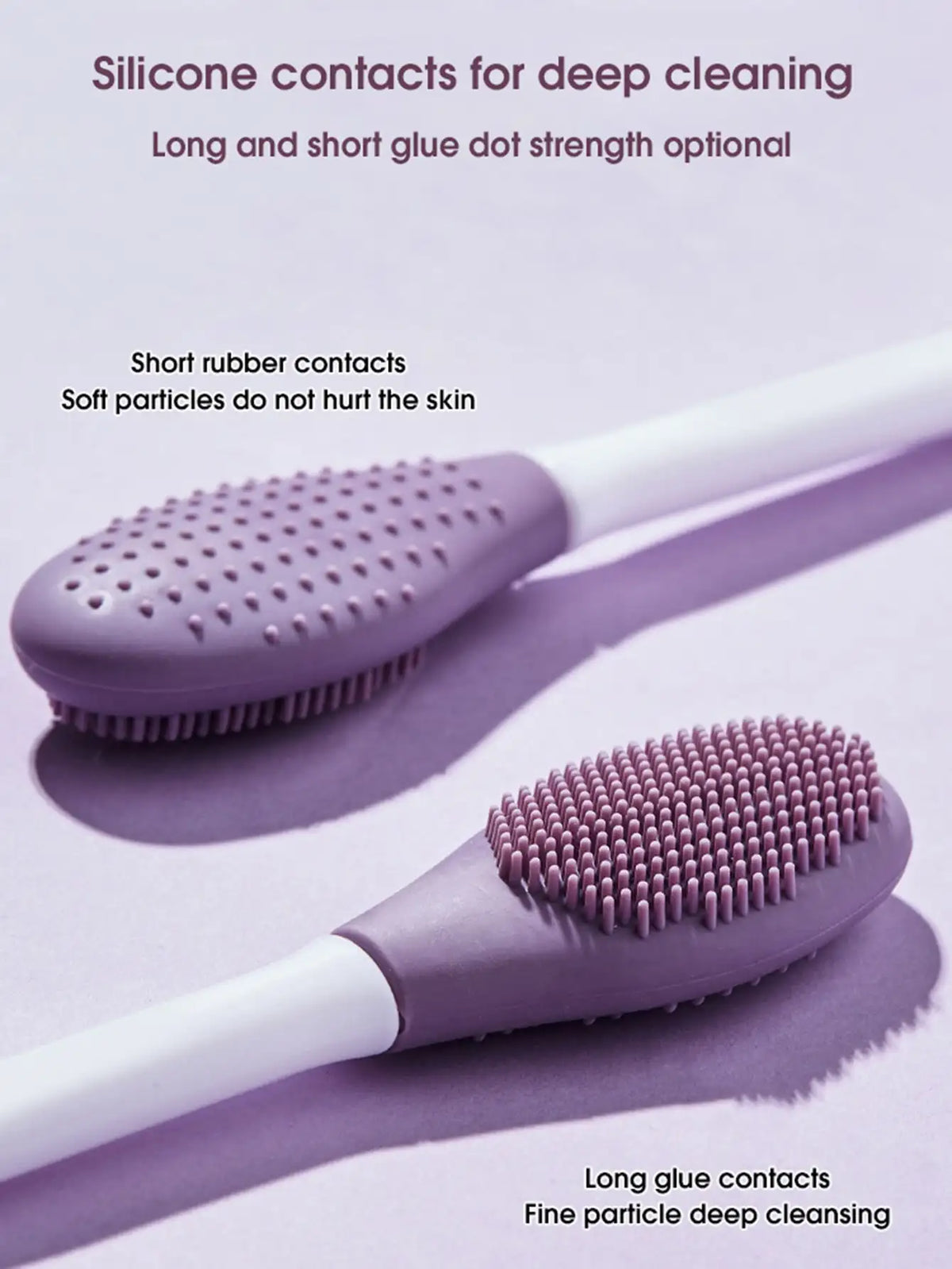 Double-Head Silicone Face Mask Brush & Cleansing Tool Facial Mask Brush QXL