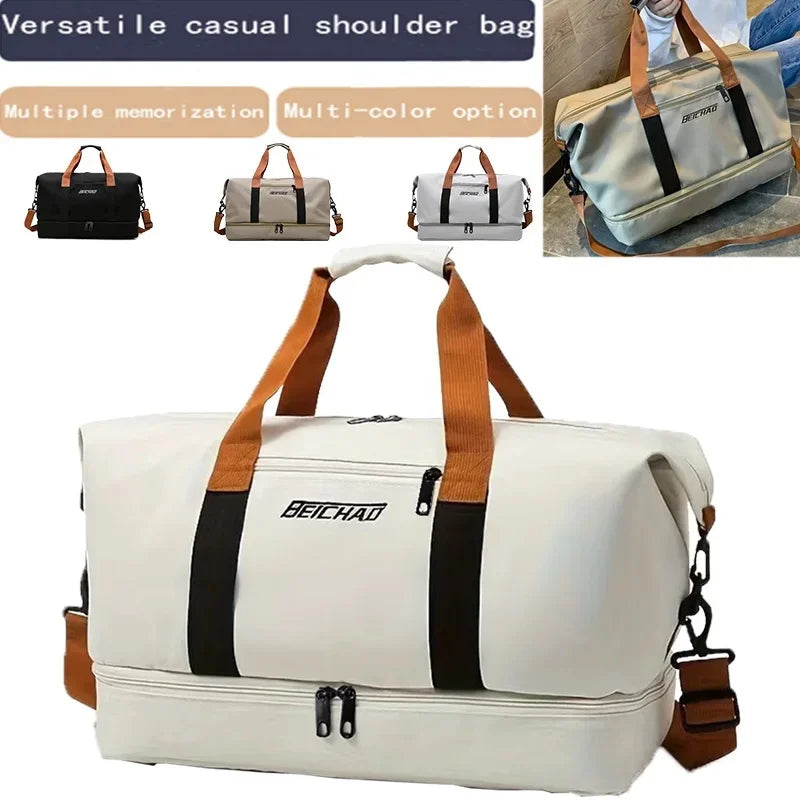 Oxford Gym & Travel Duffle Bag | Crossbody Weekender Travel Duffle Bag QXL
