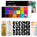 VERONNI 20-Color Face & Body Oil Paint Set | Halloween Cosplay Face & Body Paint QXL 5 pcs A