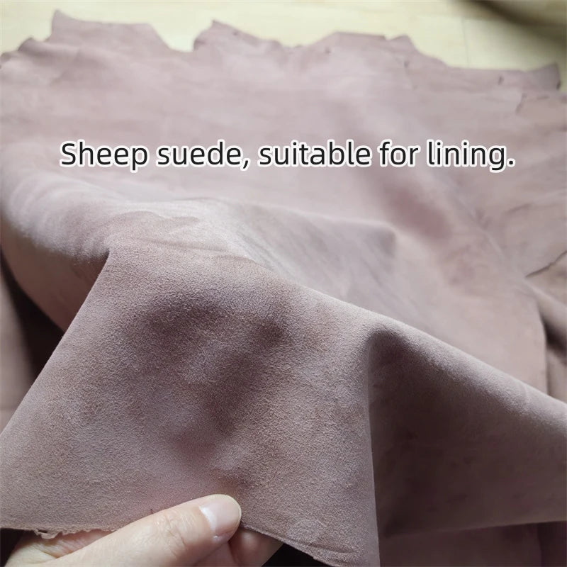 Top-Grain Sheepskin Suede Whole Hide – Bag Lining & DIY Crafts Leather Craft Hide QXL Red Brown 20x30cm China Mainland