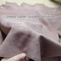 Top-Grain Sheepskin Suede Whole Hide – Bag Lining & DIY Crafts Leather Craft Hide QXL Red Brown 20x30cm China Mainland