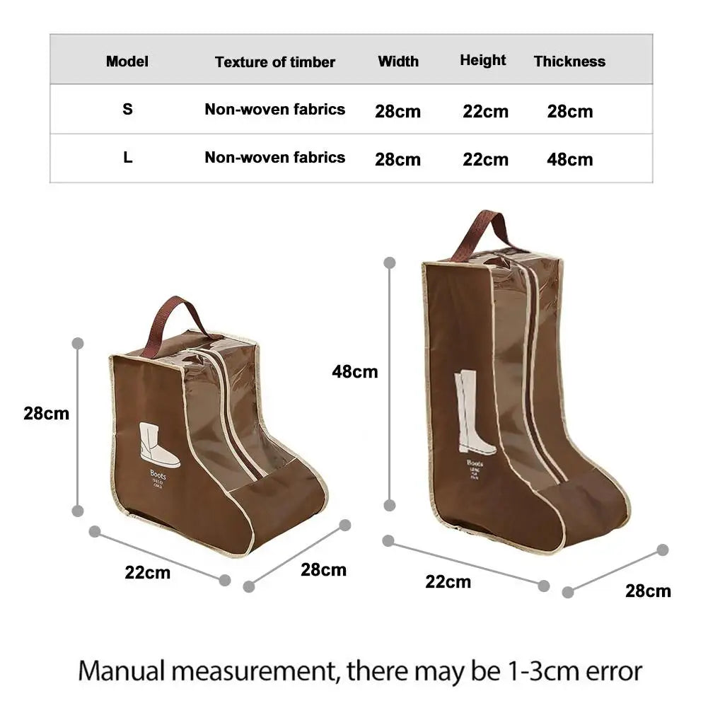 Waterproof Boot Storage Bag | Clear Window, S & L Sizes Boot Storage Bag QXL