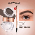 O.TWO.O 2-in-1 Eyebrow Pomade & Wax | Waterproof Brow Tint Eyebrow Pomade QXL 01 GRAY BROWN
