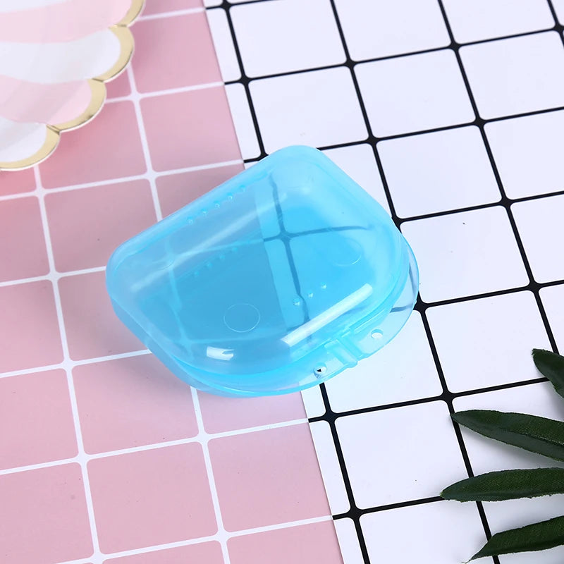 Mini Denture & Retainer Storage Box | Plastic Dental Case Denture Storage Case QXL