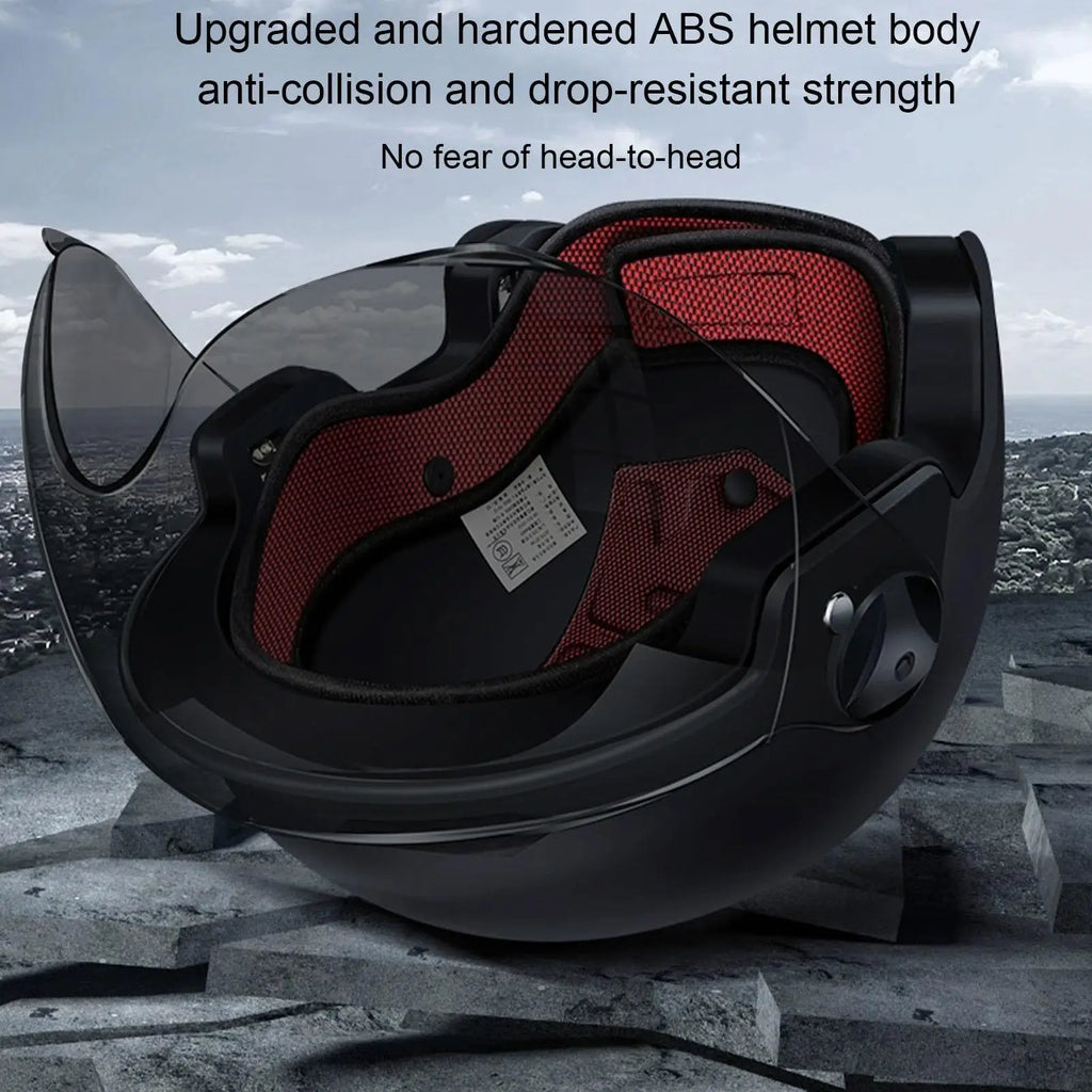 Motorcycle Half-Face Helmet Sun Visor Quick Release | Unisex Motorcycle Half Helmet QXL