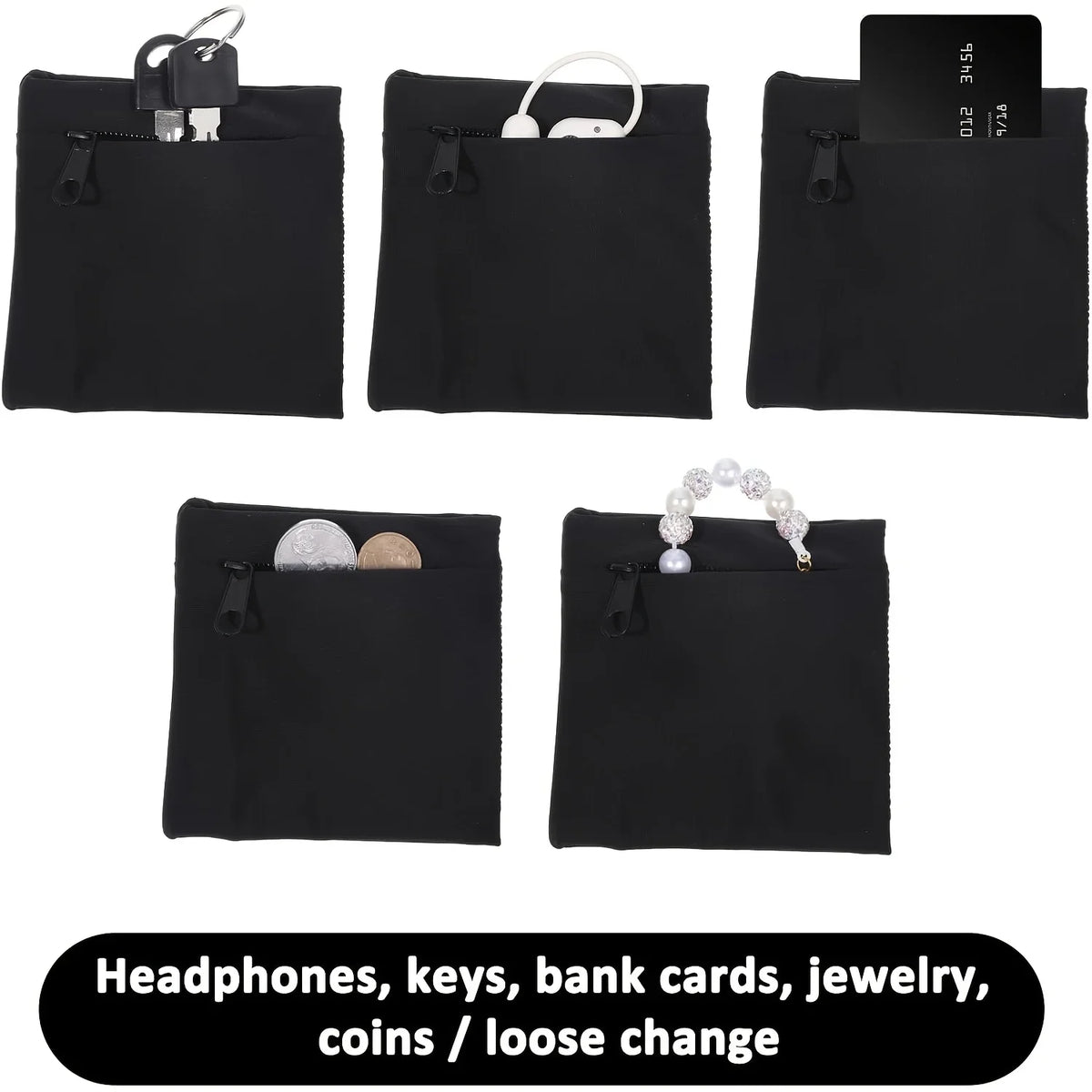 Sports Wristband Bag with Zipper | Running & Cycling Pouch Sports Wrist Bag QXL