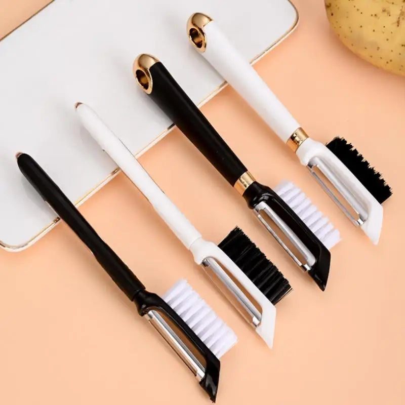 2-in-1 Vegetable Scrubber Brush & Peeler | Kitchen Tool Vegetable Scrubber Peeler QXL