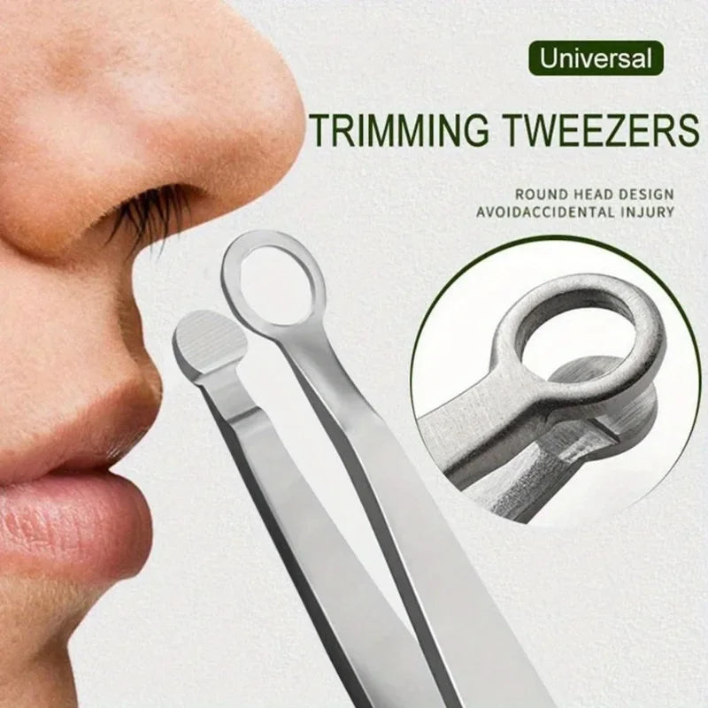 Stainless Steel Round Loop Nose Hair Trimmer | Press-Type Nose Hair Trimmer QXL