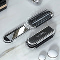 Foldable Travel Hair Brush with Mirror | Scalp Massage Comb Foldable Hair Brush QXL SV