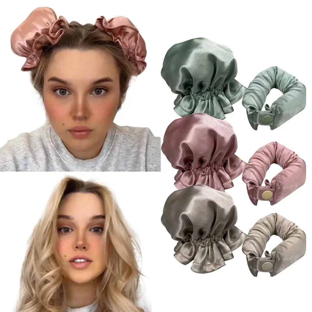 Heatless Curling Rod Headband | No Heat Soft Hair Rollers Heatless Hair Curler QXL