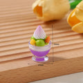 6-Pack Miniature Ice Cream Sundae Dollhouse Accessories 1:12 Dollhouse Miniatures QXL Onesize