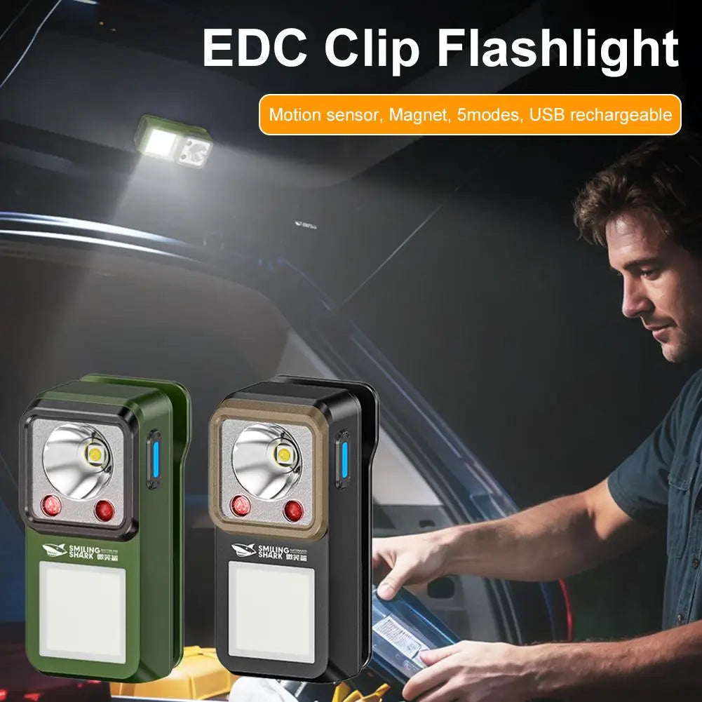 6-Mode Motion Sensor Flashlight | Magnetic USB Rechargeable Torch Motion Sensor Flashlight QXL