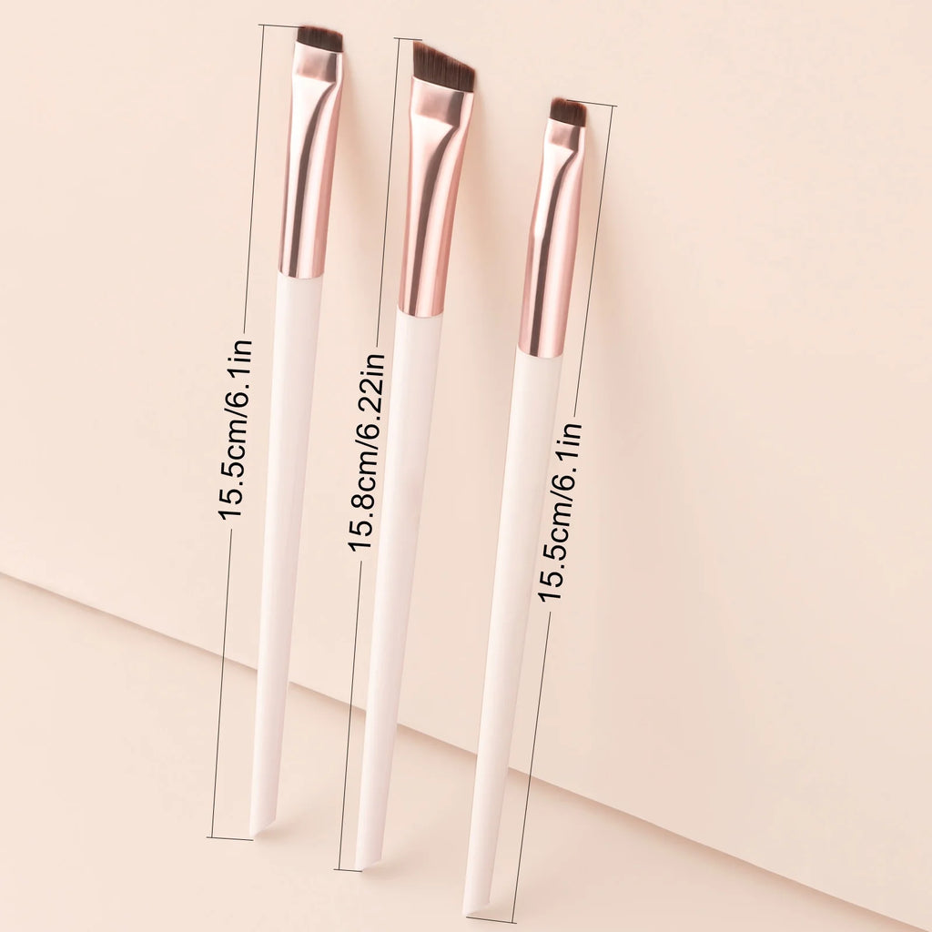 3-Pc Oblique Eyeliner Eyebrow & Eyeshadow Brush Set | Ronshadow Eye Makeup Brush Set QXL