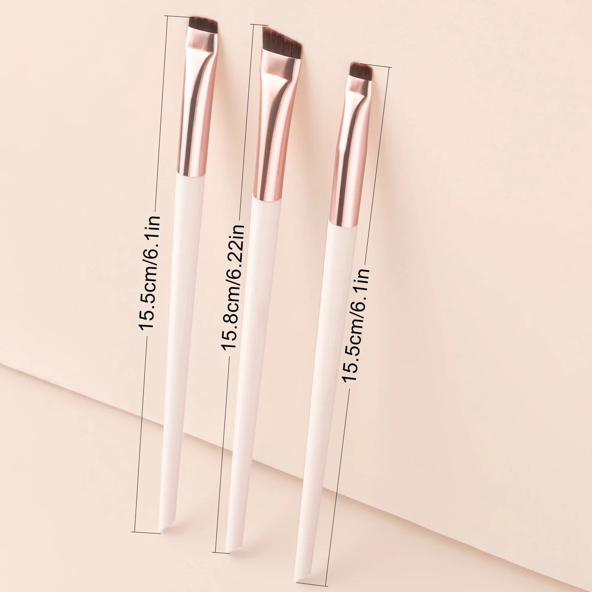 3-Pc Oblique Eyeliner Eyebrow & Eyeshadow Brush Set | Ronshadow Eye Makeup Brush Set QXL