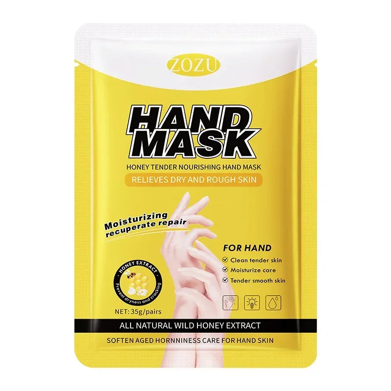 10-Pair Honey Hand Masks – Moisturizing & Smoothing Gloves Hand Mask QXL